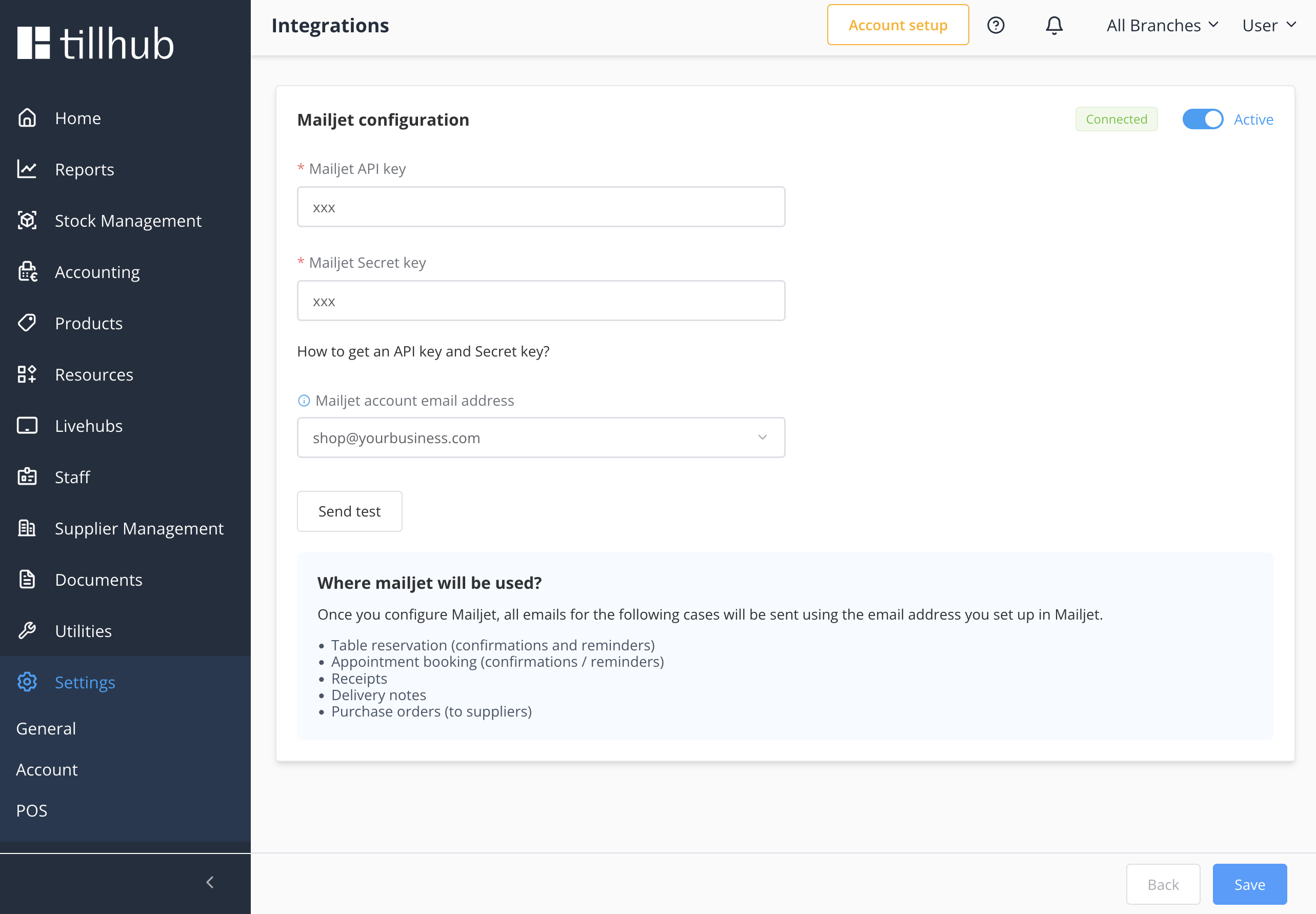 Enable Mailjet Integration